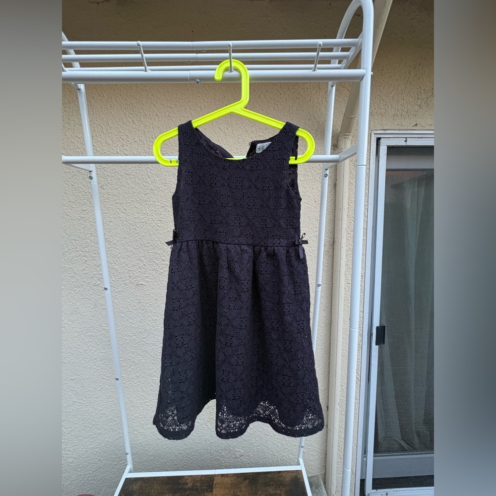 H&M Black Lace Kids Casual Dress